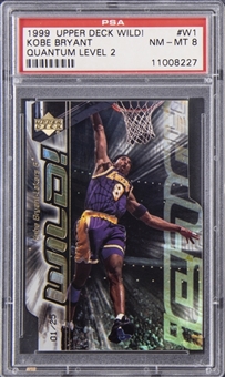 1999 Upper Deck Wild! "Quantum Level 2" #W1 Kobe Bryant (#01/25) - PSA NM-MT 8